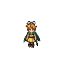 Pixel girl walking