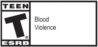 ESRB Teen rating - Blood, Violence