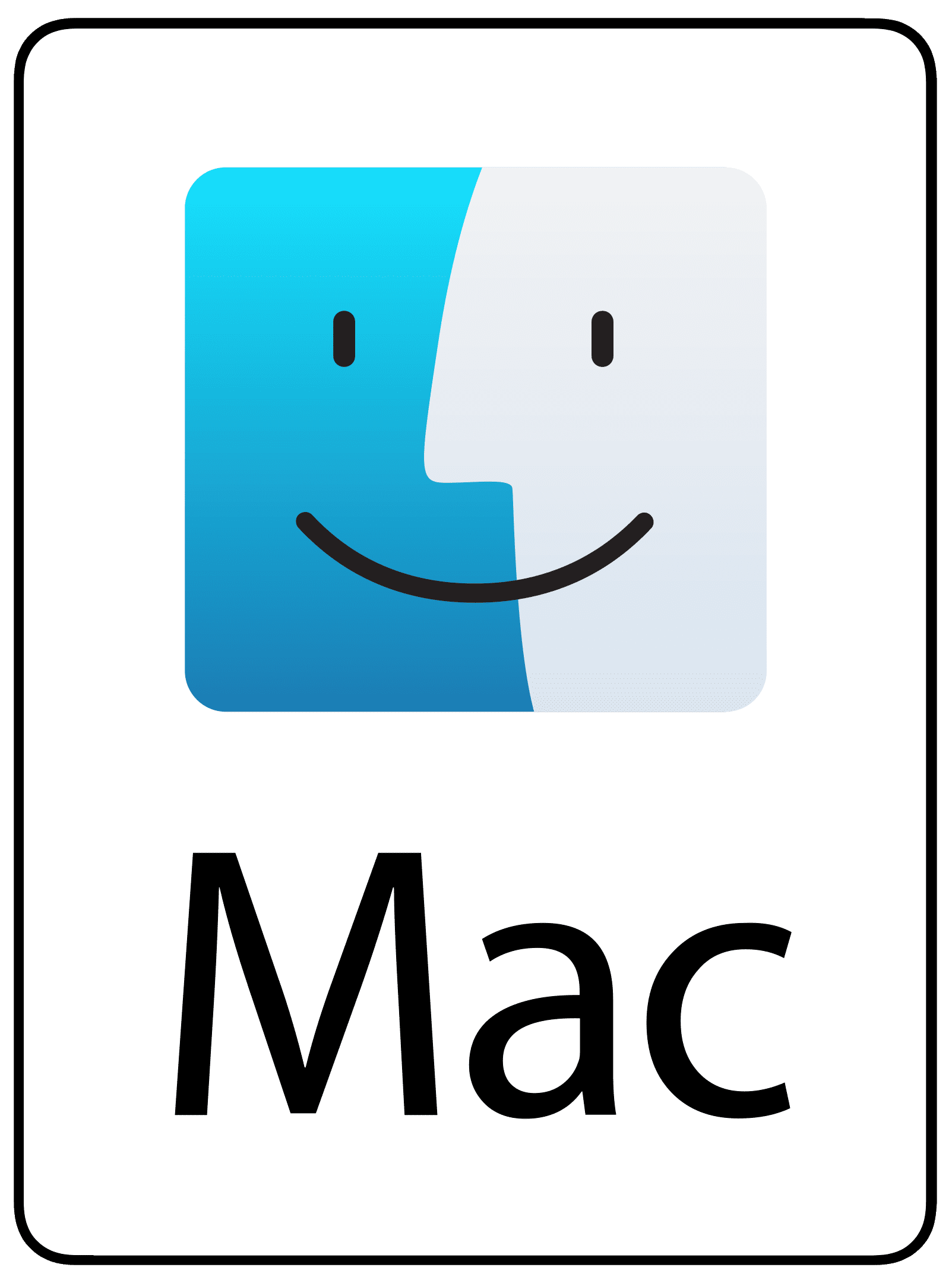 Platform button link, Mac logo