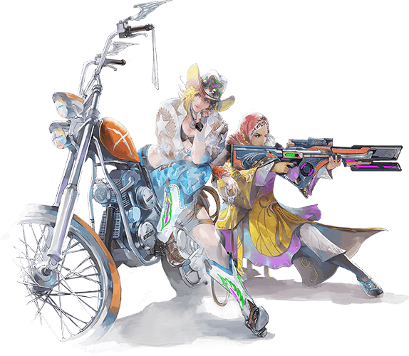 Bonnie Blair and Formina Franklyn Character Art