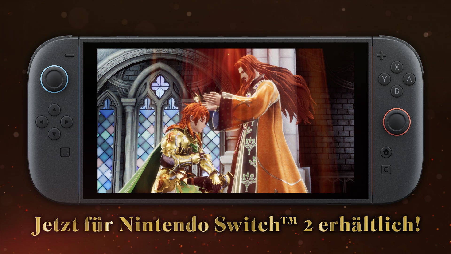 Nintendo Switch 2 Console with Romancing Saga 2: Revenge of the Seven on screen