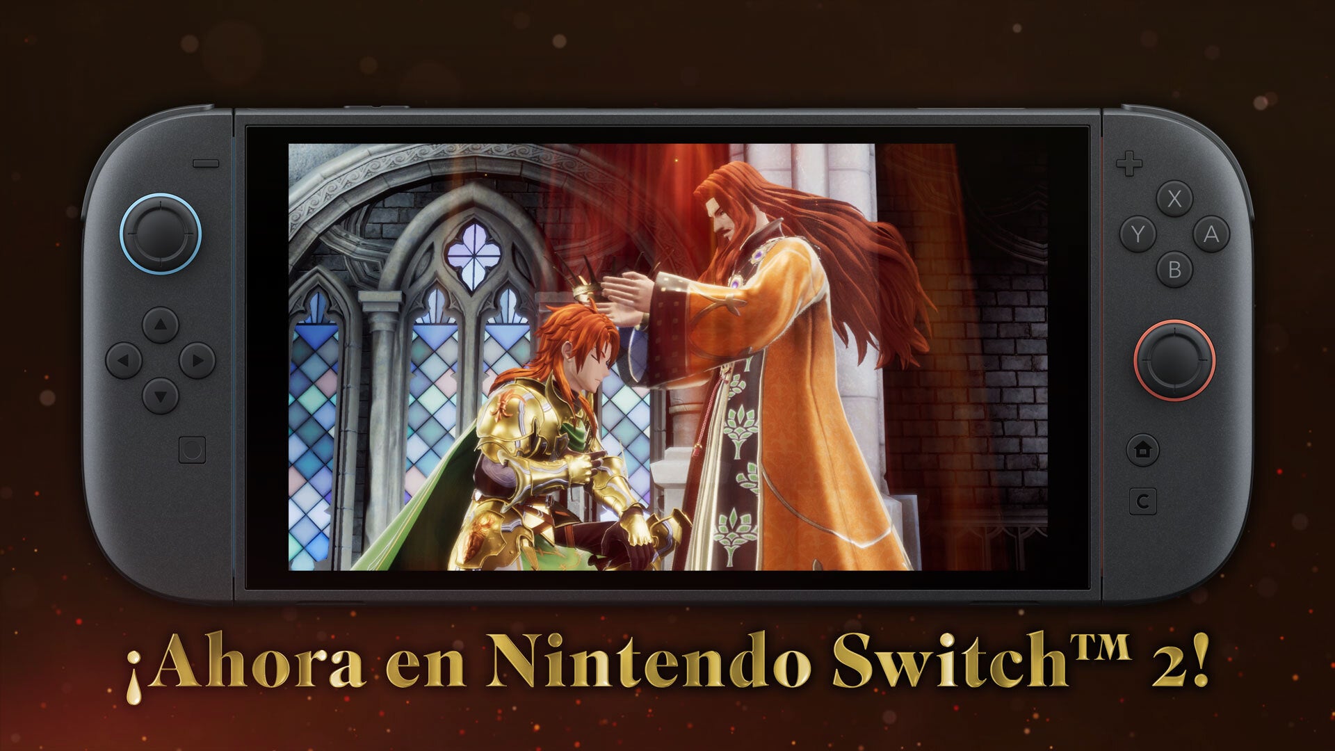 Nintendo Switch 2 Console with Romancing Saga 2: Revenge of the Seven on screen