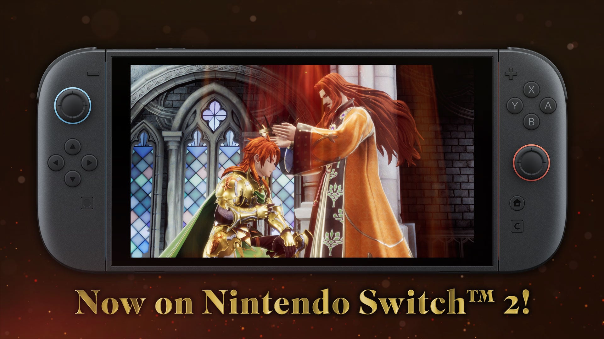 Nintendo Switch 2 Console with Romancing Saga 2: Revenge of the Seven on screen
